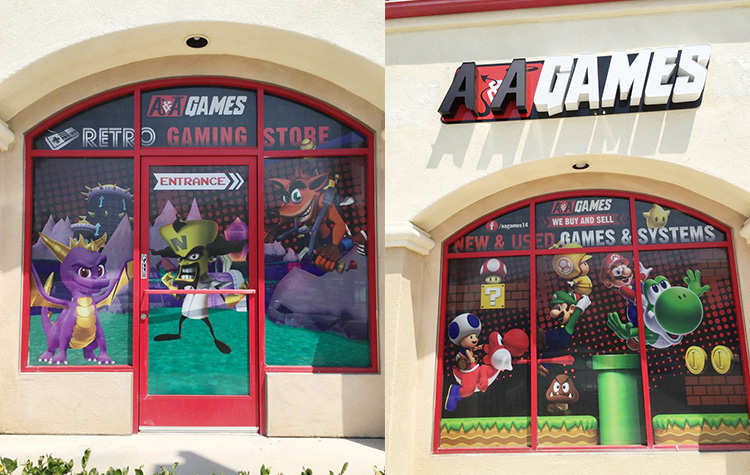 A&A Games Window Graphics